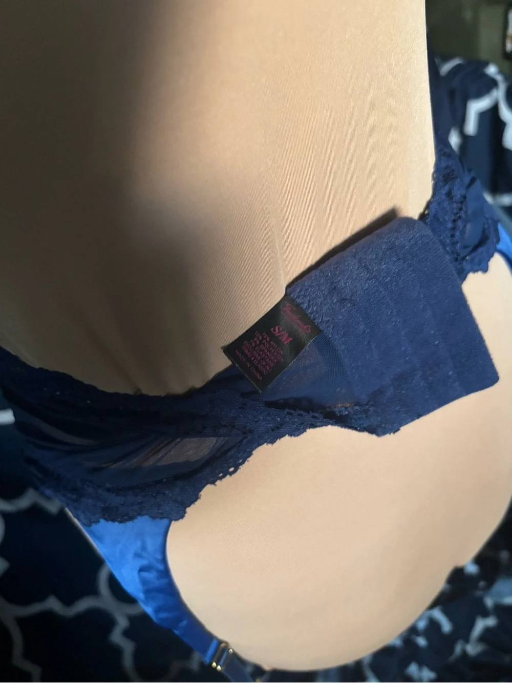 Fredericks of Hollywood satin lace